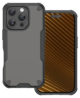 Productafbeelding van Defender matte telefoonhoesje voor iPhone 16 Pro, 6,3 inch, zwart
