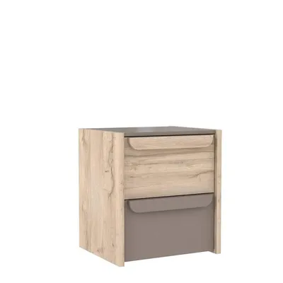 Produktbild von Kommode MALAKKA 2 Schubladen Optik: Bianco Eiche Basalt von Forte