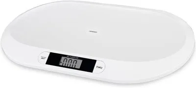 Produktbild von Digitale Babywaage – Kinderwaage – Tierwaage – Gewichtskontrolle – Genauigkeit bis zu 10 Gramm – 55 x 32 cm – Weiß