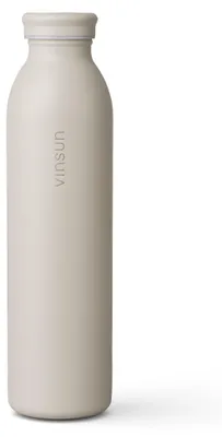 Produktbild von Trinkflasche Edelstahl 600ml Thermoflasche isoliert Sport Flasche beige Vinsun