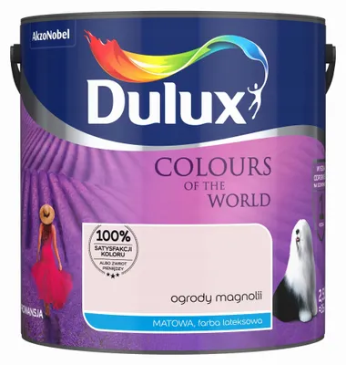 Immagine prodotto di Pittura murale in lattice per interni opaca Magnolia-Gärten 2,5 L - resistente all'abrasione, elevato potere coprente