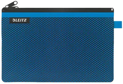 Produktbild von LEITZ Traveller ZipBeutel WOW L blau 24x15cm 2 Fächer 1xblickdicht