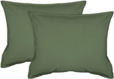 Produktbild von jilda-tex Kissenbezug Lissabon - (2x 50x50cm) Salbeigrün