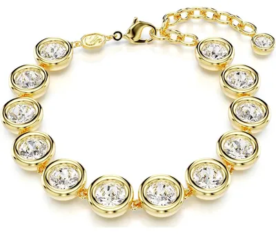 Immagine prodotto di Bracciale Swarovski da donna, collezione Imber, colore grigio, placcato in oro giallo, codice prodotto 5682586