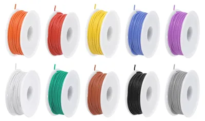 Produktbild von Flexibles Silikon Draht 26 - 10 Farben 15 Meter für Modellbau