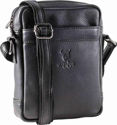 Produktbild von MATADOR Kleine Leder Umhängetasche Nappa Schwarz