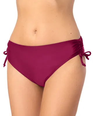 Produktbild von Bellivalini Damen Bikini Slip mit Raffung Badeshorts Badehose Bikinihose Bikini Unterteil VR-Brief-2 (Snob, 3XL)