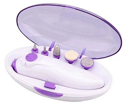 Image de Lime à ongles électrique UNIQ - Kit de manucure et pédicure pour le soin des mains et des pieds
