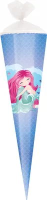 Produktbild von Herlitz Schultüte / Zuckertüte / 85cm / eckig / "Meerjungfrau"