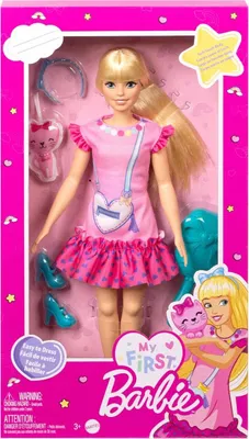 Produktbild von Mattel HLL19 My First Barbie Core Doll Blonde with Kitten