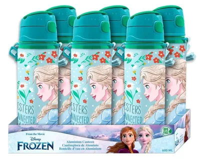 Obrázek produktu pro Mražená hliníková láhev na vodu 600 ml, bez BPA, lehká