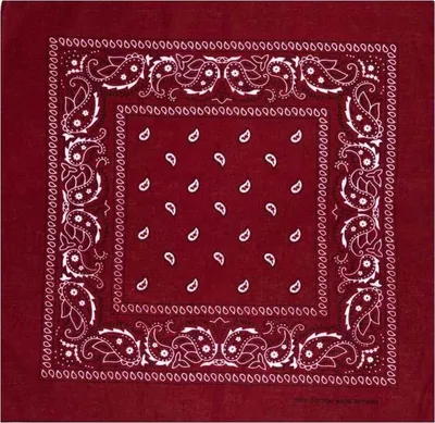 Obrázok produktu pre CHPN - Šatka - Vreckovka - Šál - Vzor paisley - 54/54 cm - Bordová farba - Vreckovka - Karneval - Doplnok