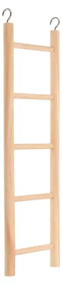 Produktbild von Holzleiter Kletterspielzeug für Papageien und Kleintiere 24 x 7 cm Natürliche Kauhilfe im Vogelkäfig für Wellensittiche und Nymphensittiche