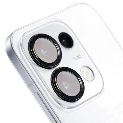 Produktbild von Glas für die Kamera für Oppo Reno16 / Reno16 Pro 5G, Bizon Glass Snap Lens, 1 Set, Schwarzer Rahmen