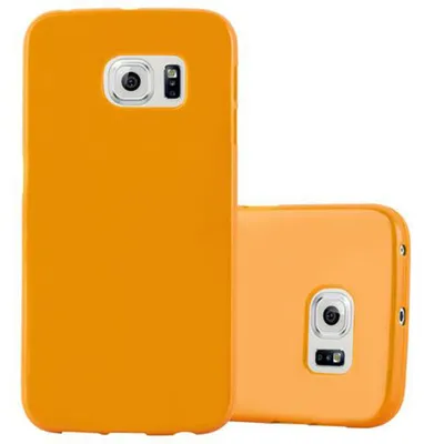 Immagine prodotto di Cadorabo custodia protettiva per Samsung Galaxy S6 EDGE custodia in TPU giallo Custodia Cover