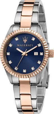 A studio shot of a women's Maserati watch.
