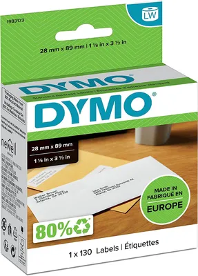 Image de Dymo Etiquettes adresse 130x 28 x 89 mm blanc