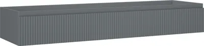 Obrázok produktu pre Mexen Rivel kúpeľňová skrinka 160 cm, 1 zásuvka, rebrovaná, grafitový mat - 91A20-16023-1-BF66