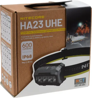 Produktbild von Nitecore HA23 UHE Kopflampe, Stirnlampe, Headlamp, max. 600 Lumen