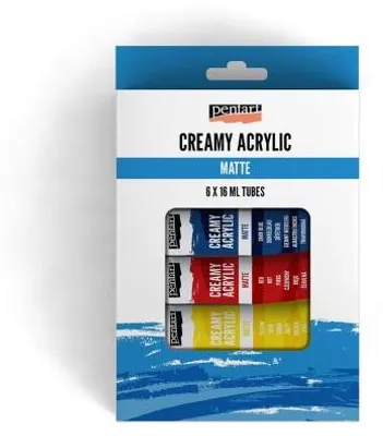 Obrázek produktu pro Sada krémová akrylová barva PENTART 6 x 16 ml