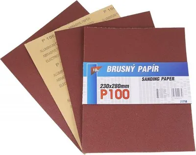 Produktbild von Schleifpapier 230x280mm P100 10 Stk. / 1 Stück Verpackung