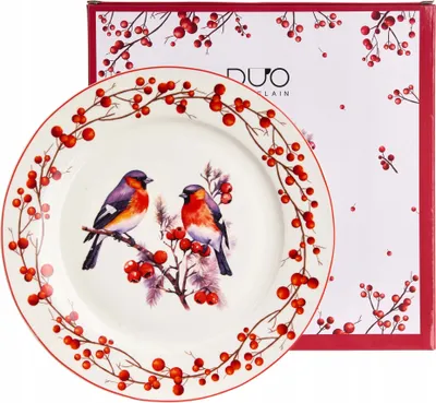 Image de Assiette en céramique Birds 3 Duo 27 cm