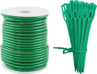 Produktbild von Pflanzendraht grün 20m 3,5mm Stabilisierung