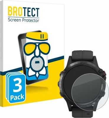 Produktbild von 3x BROTECT Entspiegelungs Schutzglas für Garmin Fenix 5 Plus (47 mm) Schutzfolie Panzer Folie Glas Display Schutz matt