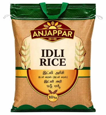 Zdjęcie produktu dla Ryż do idli Anjappar Idli Rice 10kg - krótkoziarnisty do fermentowania