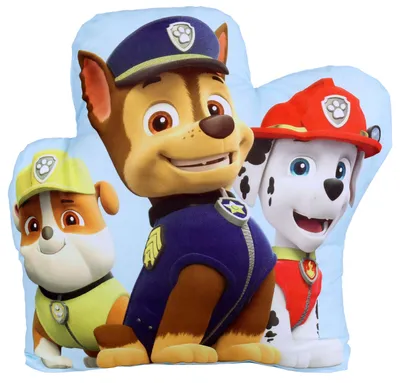 Produktbild von Hellblaues Formkissen mit Helden von Paw Patrol