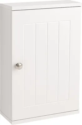 Immagine prodotto di Relaxdays: pensile da bagno, 2 scomparti, L x P x A: 50 x 30 x 14 cm, chiusura magnetica, stile rustico, pensile stretto, bianco