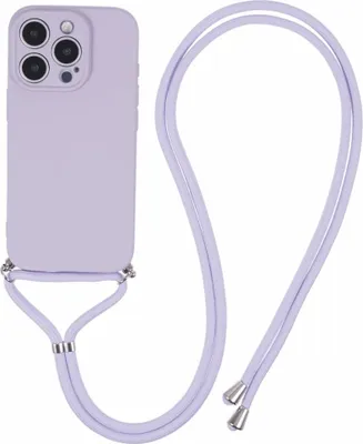 Produktbild von iPhone 16 Pro Max Hülle - Coverup Colour TPU Back Cover mit Handykette - Lavendel