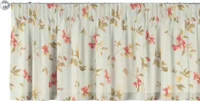 Produktbild von Dekoria Kurzgardine mit Kräuselband, blau-rosa, 130 x 40 cm