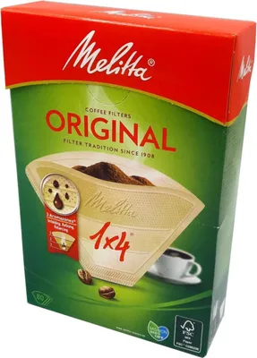 A box of Melitta coffee filters.