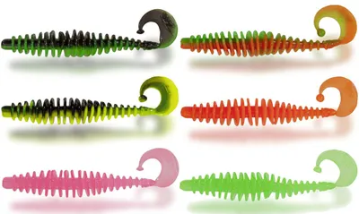 Produktbild von Quantum Magic Trout T-Worm Jig 5,5cm 1,5g Käse - 6 Gummiköder, Farbe:neon grün
