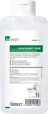 Produktbild von mobilomed® Quicksept pur Alkoholische Schnelldesinfektion