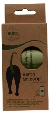 Immagine prodotto di Sig. Poop, sacchetti per escrementi ecologici, impermeabili e facili da usare, ideali per