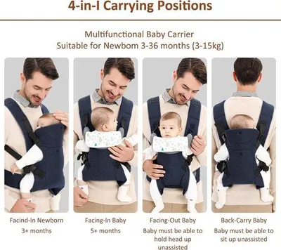 Produktbild von Famanu Babydrager Ergonomisch - Dunkelblau
