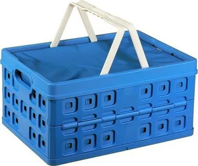 Image de Sunware Square Vouwkrat + Koeltas 32L 49x36x24.5 cm Blauw