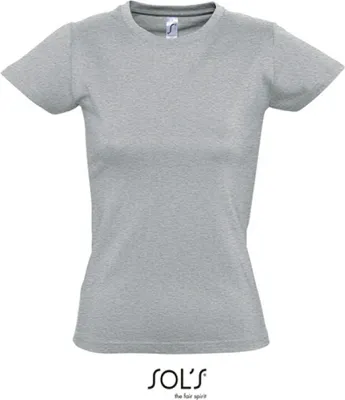 Produktbild von SOLs 11502 | Imperial Women / Damen T-Shirt - Farbe: Grey Melange - Größe: M