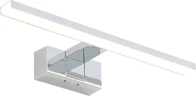Produktbild von LED Wandleuchte Aluminium 40 cm breit IP44 Chrom 3000 K warmweiß 600 lm Modern