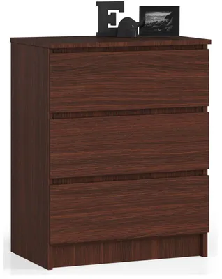 Produktbild von Akord Kommode 3 Schubladen Wenge 60X40X77 Cm