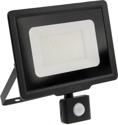 Zdjęcie produktu dla Naświetlacz LED 50W 4000lm 6000K IP44 Czarny z czujnikiem ruchu LED2B KOBI MHC