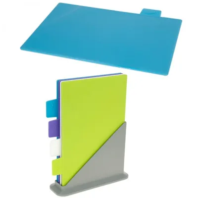 Produktbild von Excellent Houseware 3-tlg. Schneidebrett-Set mit Halter