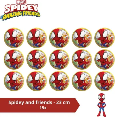 Produktbild von Ball - Vorteilspack - Spiderman and Friends - 23 cm - 15 Stück