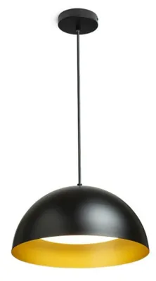 Produktbild von RED - DESIGN RENDL RENDL GLADYS 40 Pendelleuchte schwarz/gold 230V E27 30W R14114