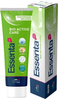 Zdjęcie produktu dla Pasta Do Zębów Bez Fluoru Na Nadwrażliwość Essenta Bio Active Care 75Ml