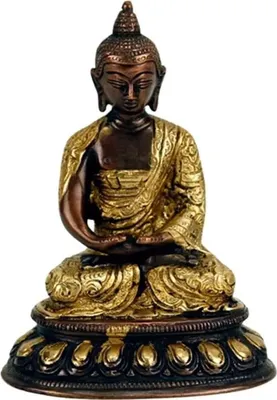 Produktbild von Buddha Amithaba Statue zweifarbig - 1150 G; 15 cm