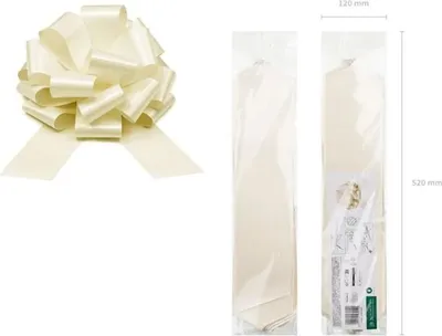 Zdjęcie produktu dla Kokarda dekoracyjna DIY złamana biel 40cm 39520