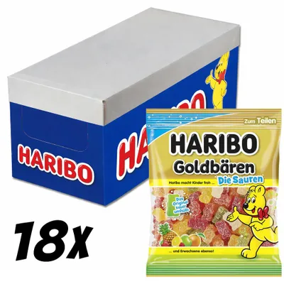 Produktbild von Haribo Goldbären Die Sauren 18 x 175g Vorratspack